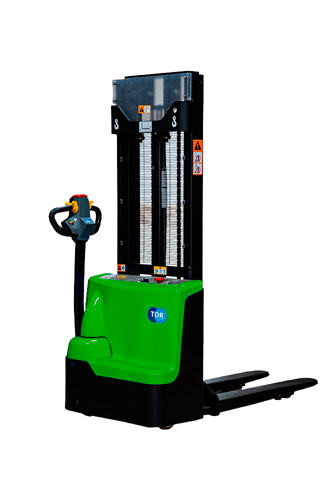 Штабелер самоходный 1,5 т 4,0 м TOR WS15H-4000SC PRO Li-ion 24/100 В/Ач контр. скорости подъема